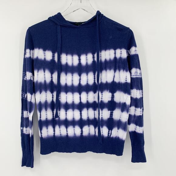 2/$30 AQUA Brand Tie Dye Pullover Size S Blue Hooded Hoodie Thin Lightweight - Picture 7 of 7